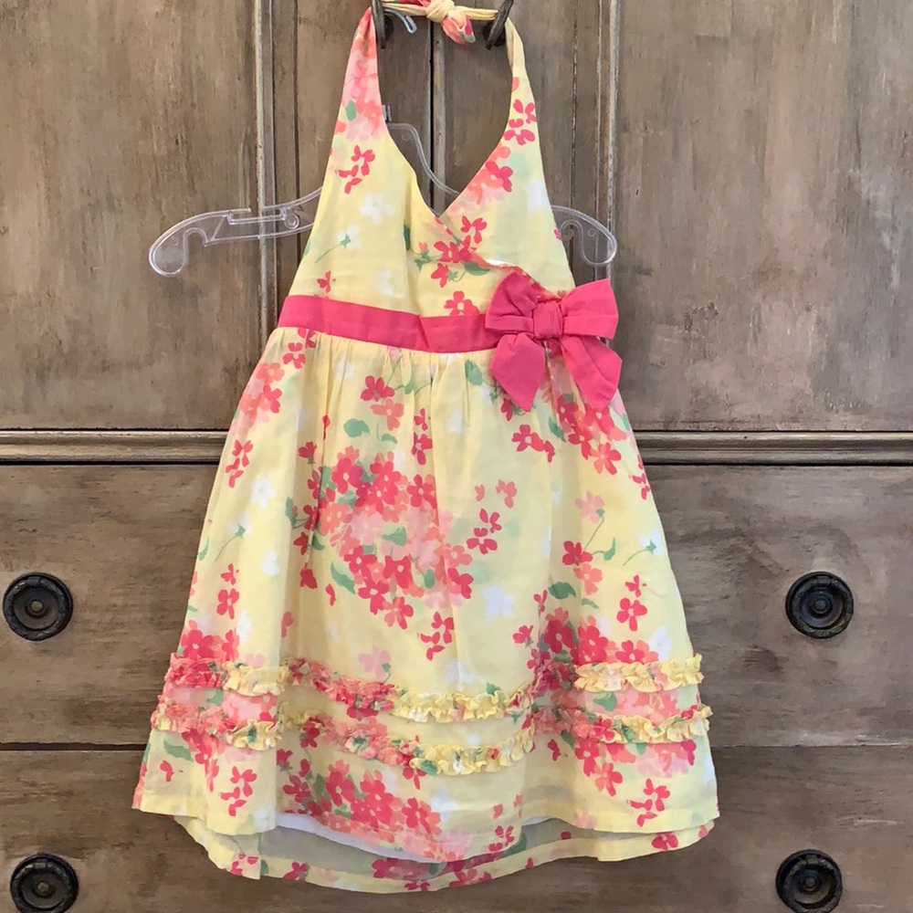 Janie and jack Floral halter dress